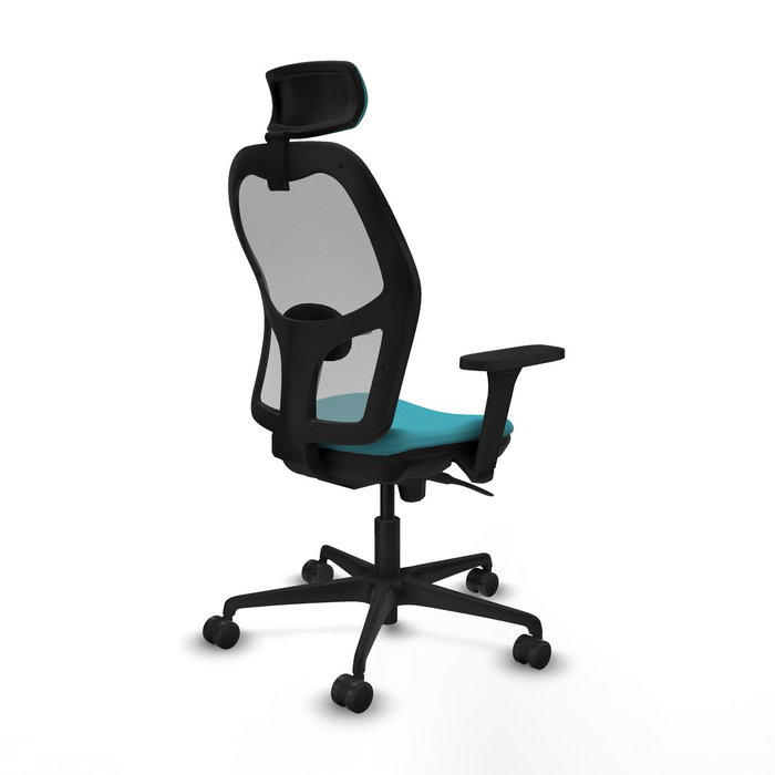 Piqueras y Crespo Chaise de Bureau avec Appui-tête 3D036N2 Turquoise Piqueras y Crespo Chaise de Bureau avec Appui-tête 3D036N2 Turquoise
