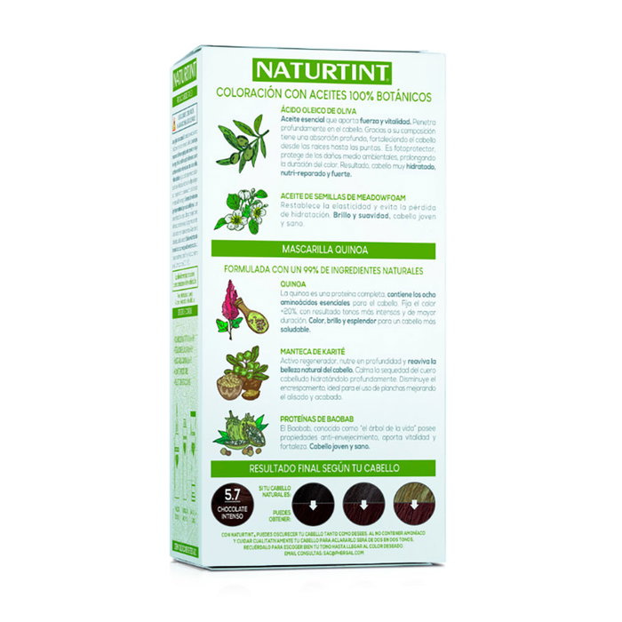 Naturtint Coloration sans ammoniaque #5.7 Chocolat Intense 170 ml Naturtint Coloration sans ammoniaque #5.7 Chocolat Intense 170 ml