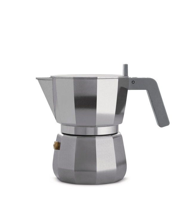 Alessi DC06/3 Cafetière Moka 3 Tasses Conception David Chipperfield - Cafetière Italienne pour Expresso