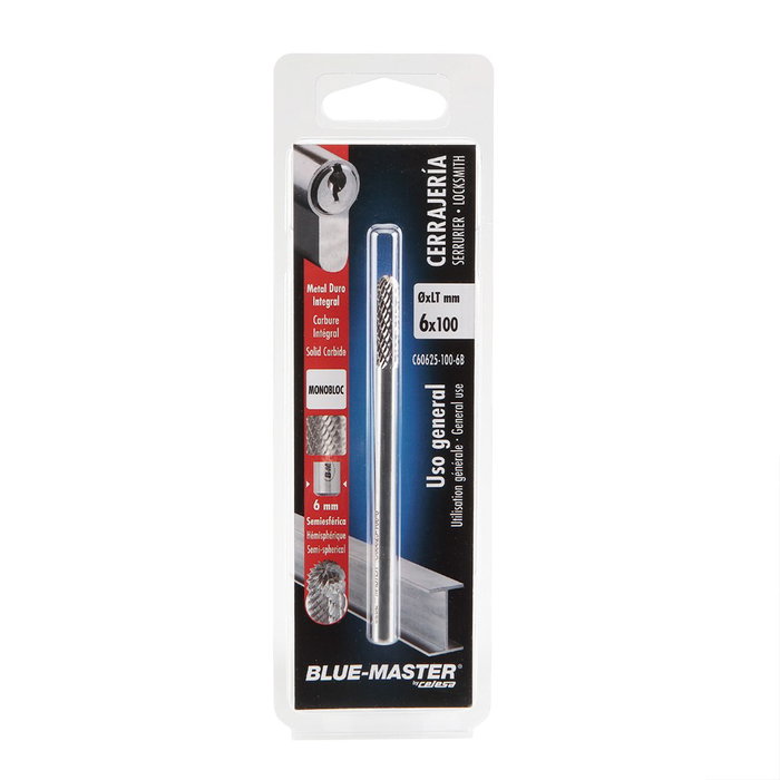 Bluemaster Fresa rotativa en métal dur ø6 x 25 x 60 mm Bluemaster Fresa rotativa en métal dur ø6 x 25 x 60 mm
