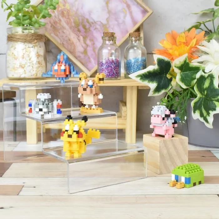 BANDAI Nanoblock - Coffret de construction avec 6 figurines Pokémon de type Électrique - Kit créatif à partir de 12 ans