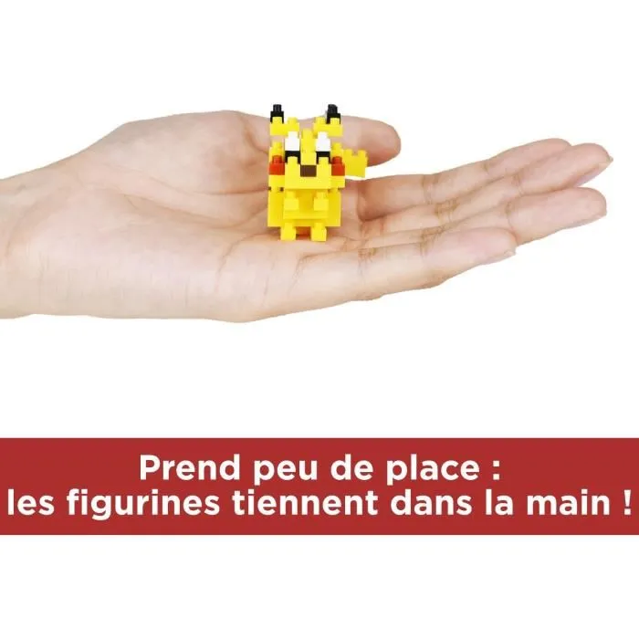BANDAI Nanoblock - Coffret de construction avec 6 figurines Pokémon de type Électrique - Kit créatif à partir de 12 ans