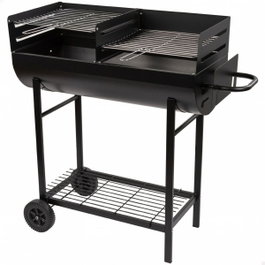 Aktive Barbecue au charbon de bois Noir 97 x 96 x 42 cm