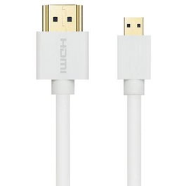MicroConnect Câble HDMI vers micro HDMI 2.0 Ultra Slim 1,5m Blanc
