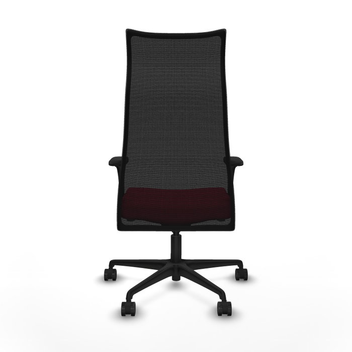 Piqueras y Crespo Chaise de Bureau Albacete Rouge et Noire