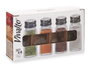 Vivalto Set de 4 Épiciers en Verre 70 ml - Transparent et Argenté 17,5x4,5x17,5 cm (Set de 24)