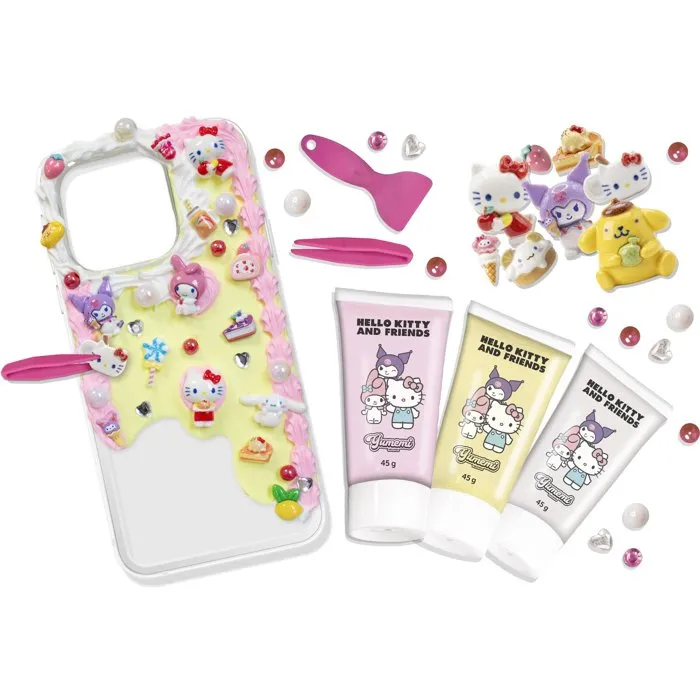 Lansay Kit de personnalisation de coque de téléphone Yumemi Hello Kitty - Set d'activité Decoden