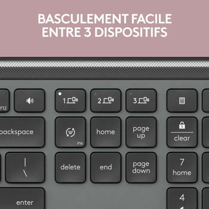 Logitech Signature Slim K950 Clavier Sans Fil AZERTY Graphite Logitech Signature Slim K950 Clavier Sans Fil AZERTY Graphite