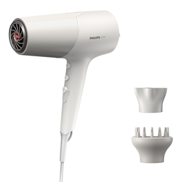 Philips Séchoir Cheveux Série 5000 BHD501/20 - 2200 W - Diffuseur Inclus - Blanc