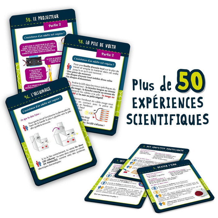 Lisciani Giochi Génius Science - Jeu scientifique l'électricité - 50 expériences Lisciani Giochi Génius Science - Jeu scientifique l'électricité - 50 expériences