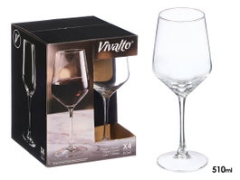Vivalto Copa conica verre 510 ml transparente 8.5x24.2x8.5 cm (Set de 24)