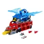 Hot Wheels JBM72 Transporteur 2 en 1 City avec Dragons et 2 Voitures - Jeu de Construction Jouet pour Enfants à partir de 4 Ans
