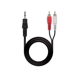 Nanocable 10.24.0303 Câble Audio Jack 3.5 mm Mâle vers 2 x RCA Mâle - 1.5 m - Noir