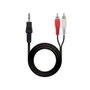 Nanocable 10.24.0303 Câble Audio Jack 3.5 mm Mâle vers 2 x RCA Mâle - 1.5 m - Noir