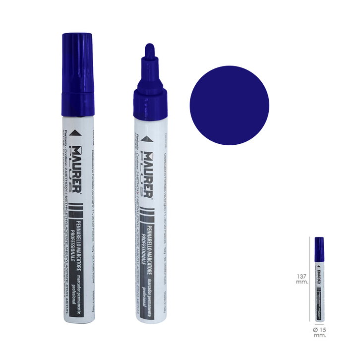 MAURER Marqueur de peinture professionnel bleu foncé 10 ml MAURER Marqueur de peinture professionnel bleu foncé 10 ml