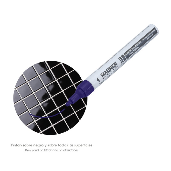 MAURER Marqueur de peinture professionnel bleu foncé 10 ml MAURER Marqueur de peinture professionnel bleu foncé 10 ml