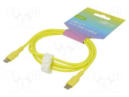 GOOBAY Câble USB 2.0 de type C vers type C, 1,5m, jaune