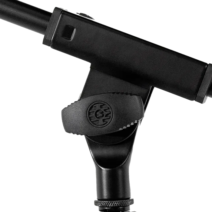 SBG Support Microphone Sol avec Trépied, Hauteur Réglable 1143-1765mm, Pliable Noir