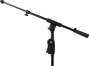 SBG Support Microphone Sol avec Trépied, Hauteur Réglable 1143-1765mm, Pliable Noir