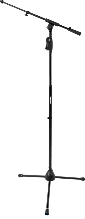 SBG Support Microphone Sol avec Trépied, Hauteur Réglable 1143-1765mm, Pliable Noir