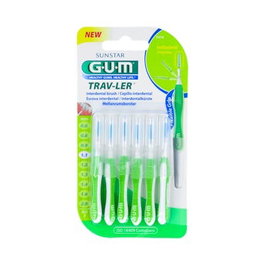 GUM Brosse Interdentaire Trav-ler 1414 1,1mm Verte (6 unités)
