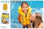 Intex - Gilet de natation gonflable pour enfant 50x47 cm, Taille 3-6 ans, PVC