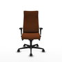 Piqueras Y Crespo Fauteuil Exécutif Albacete, Similicuir Marron, Mécanisme Synchrone