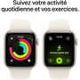 Apple Watch SE 3 GPS - 40mm - Boîtier Starlight Aluminium - Bracelet Starlight Sport Band - M/L