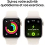 Apple Watch SE 3 GPS - Boîtier Aluminium Starlight 40mm avec Bracelet Sport Starlight Taille M/L