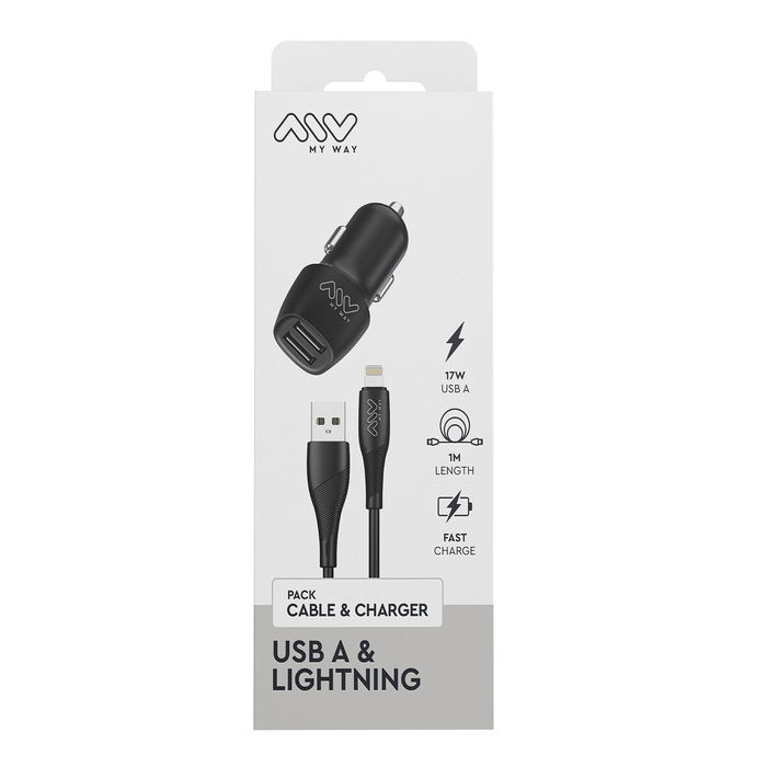 Chargeur de voiture Myway Noir