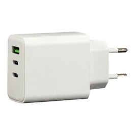 Be Mix Adaptateur de courant 40 W avec 1 port USB et 2 ports USB-C