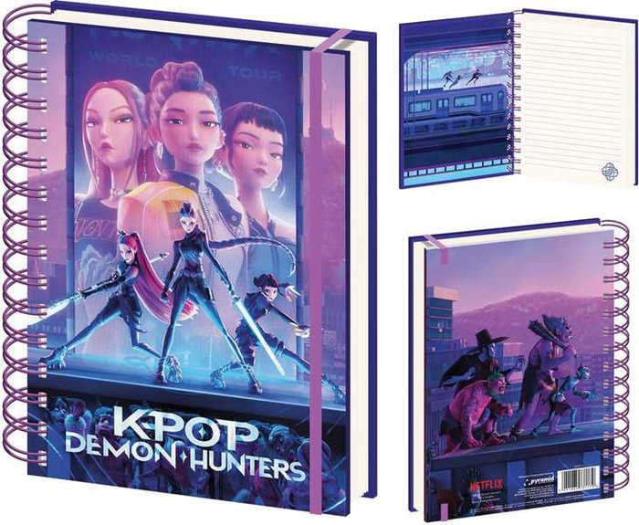 Kids Euroswan Libreta Espiral A5 K-Pop Demon Hunters Kids Euroswan Libreta Espiral A5 K-Pop Demon Hunters