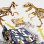 Lisciani Giochi Kit Scientifique I'M A GENIUS Prédateurs 2 en 1 - Deux Blocs à Creuser avec Squelettes de Dinosaures, Jeu Éducatif pour Enfant 7-12 Ans