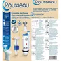 Rousseau - Kit Mécanisme WC avec Robinet Flotteur Latéral, 3/6 Litres, Certifié NF - Mécanisme Réglable en Laiton pour Réservoir WC Apparent