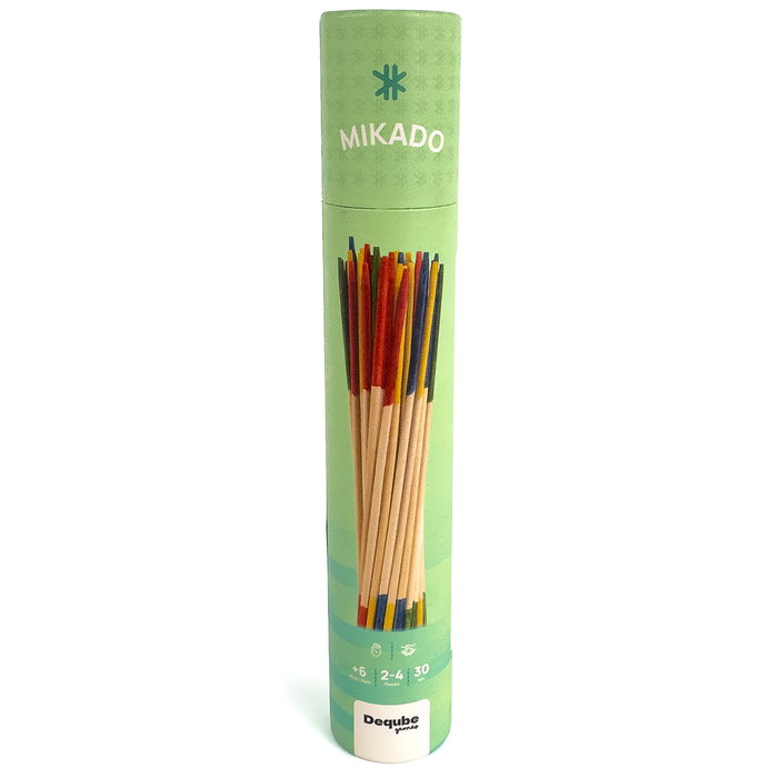 Deqube Mikado magnétique en tube avec présentoir 12 unités, version multilingue, jeu de société compact pour enfants +6 ans, Réf. D00331 Deqube Mikado magnétique en tube avec présentoir 12 unités, version multilingue, jeu de société compact pour enfants +6 ans, Réf. D00331