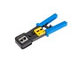 Lanberg Crimpadora Pass Through RJ45 RJ11 - Outil de Crimpage avec Trinquette et Couteaux