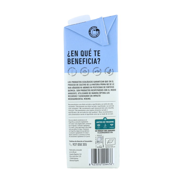 Monsoy Boisson aux Amandes Biologique sans Sucre 1 L
