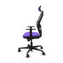 Piqueras y Crespo Chaise de Bureau Jorquera avec Appuie-tête, Lila et Gris