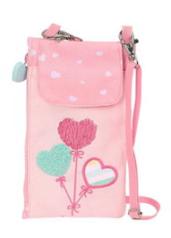 Safta Monedero Portamovil Reciclado Blackfit8 "Globitos" - Portefeuille Porte-téléphone 10x19 cm en Polyester Recyclé 300D - Rosa