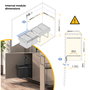 Emuca Recycle Poubelle de recyclage 2x15L Gris anthracite