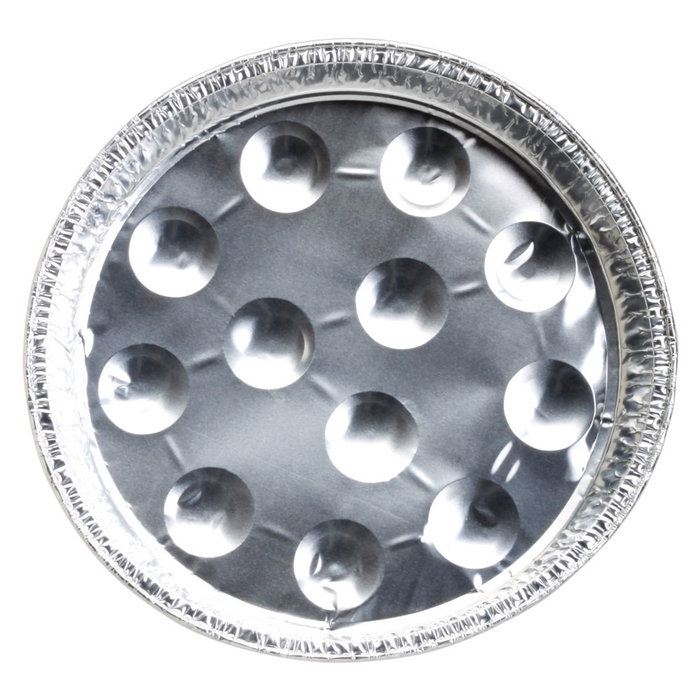 Cuisy Lot de 10 assiettes à escargots en aluminium