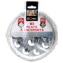 Cuisy Lot de 10 assiettes à escargots en aluminium