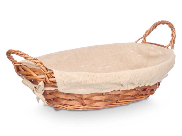 Kipit Ceste Ovale avec Anses 40x14x26 cm Tissu Coton et Polyester Osier Naturel (Set de 24) Kipit Ceste Ovale avec Anses 40x14x26 cm Tissu Coton et Polyester Osier Naturel (Set de 24)