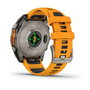 Garmin fenix 8 Sapphire - Montre connectée GPS - Réf. 010-02904-11 - Gris/Orange