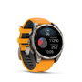 Garmin fenix 8 Sapphire - Montre connectée GPS - Réf. 010-02904-11 - Gris/Orange