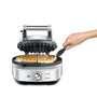 Sage SWM520BSS4EEU1 Gaufrier circulaire classique 'No-Mess' avec contrôle de cuisson, en acier inoxydable brossé