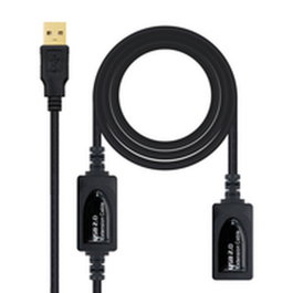 Câble Rallonge à USB NANOCABLE 10.01.021 Noir