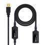 NANOCABLE Câble Rallonge USB 15 m Noir