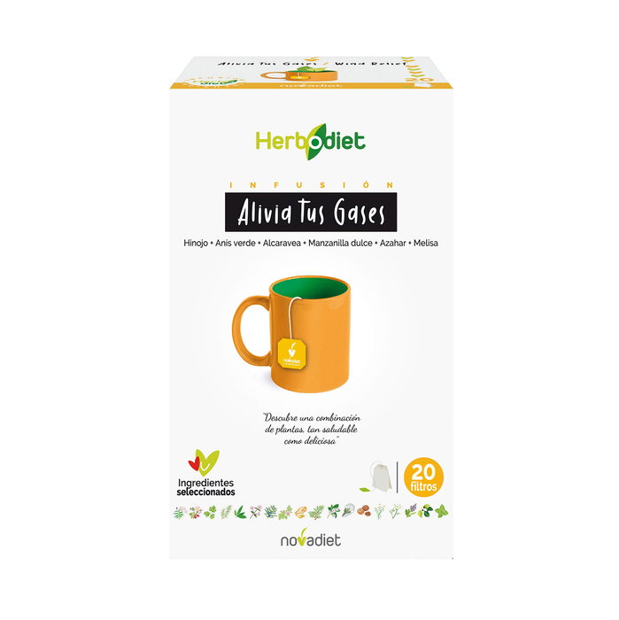 NOVADIET HERBODIET INF. Alivia tus gases 20 filtres NOVADIET HERBODIET INF. Alivia tus gases 20 filtres