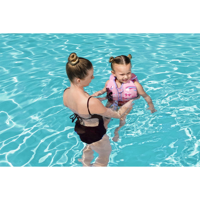 Bestway 09104 Chaleco Minnie Mouse UPF 50+ 51 cm 1-3 ans Piscine et Plage